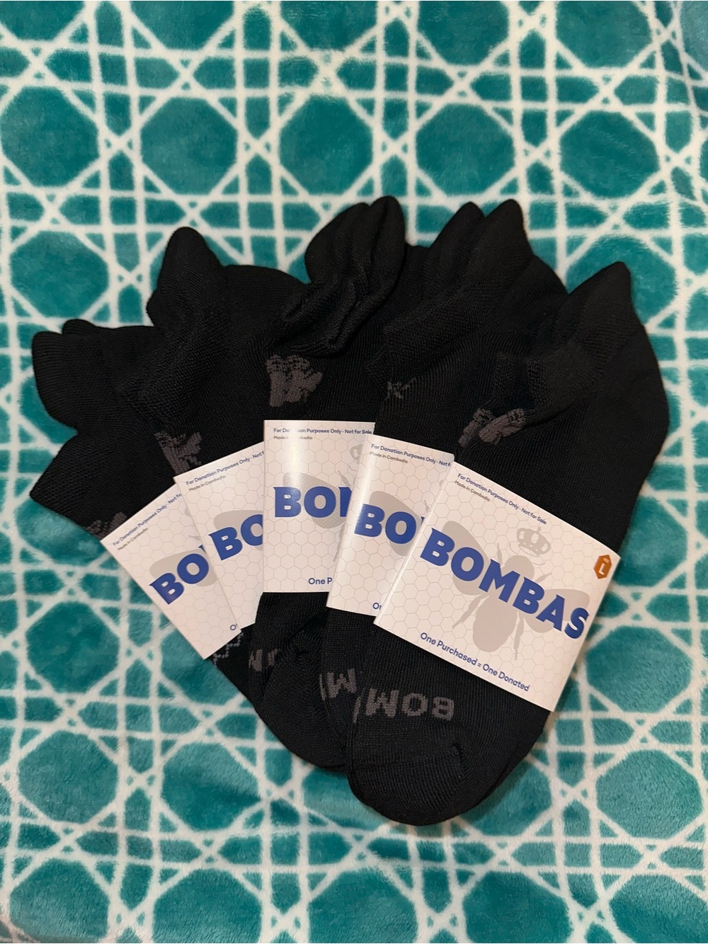 Bombas Men's Low-Cut No-Show Socks - Black (5 Pairs)